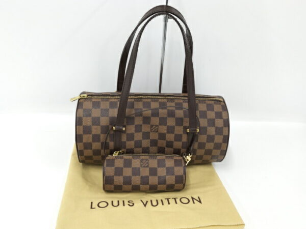 2000427257700002 10 Louis Vuitton Papillon 30 Handbag with Pouch Damier Ebene