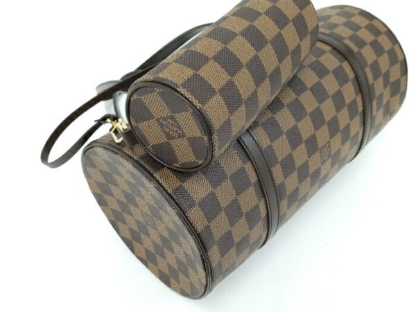 2000427257700002 3 Louis Vuitton Papillon 30 Handbag with Pouch Damier Ebene