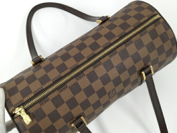 2000427257700002 5 Louis Vuitton Papillon 30 Handbag with Pouch Damier Ebene