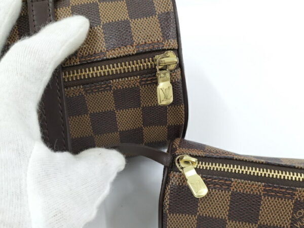 2000427259700002 6 Louis Vuitton Papillon 30 Handbag with Pouch Damier Ebene