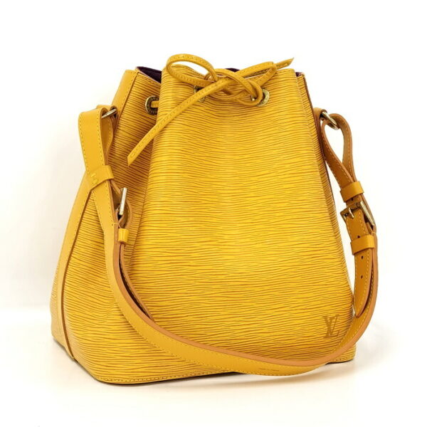 2000773252001141 1 Louis Vuitton Petit Noe Drawstring Shoulder Bag Epi Tassili Yellow