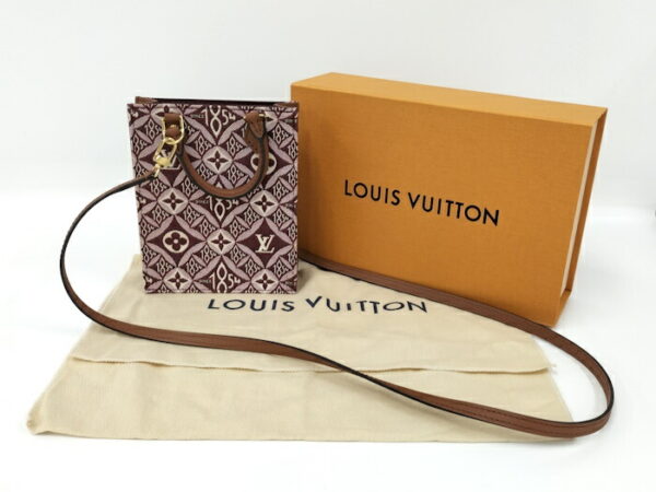 2000773252001204 10 Louis Vuitton Petite Sac Plat Shoulder Bag Jacquard Bordeaux