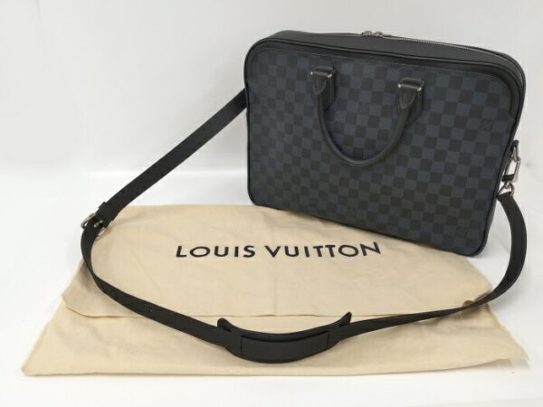 2000773257601074 10 Louis Vuitton Dandy 2way Briefcase Shoulder Bag Damier Cobalt