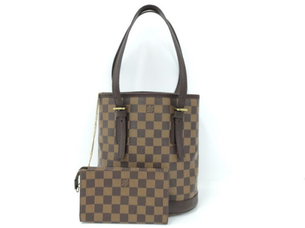 2000773258201419 2 Louis Vuitton Male Tote Bag Damier Leather Ebene Brown