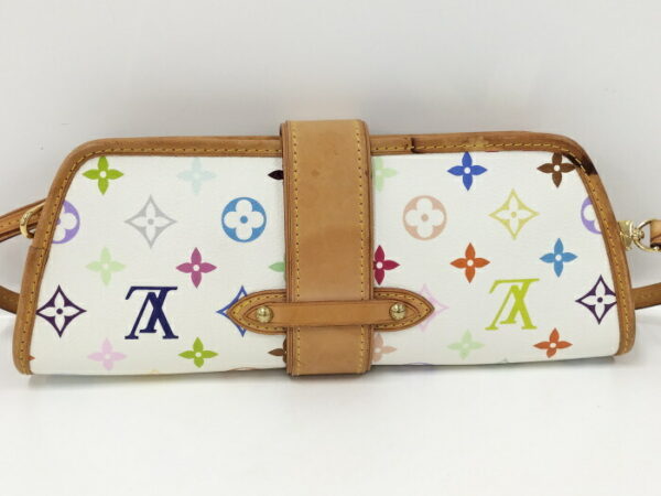 2000773258700839 2 Louis Vuitton Shirley Shoulder Bag Monogram Multicolor Bronze White