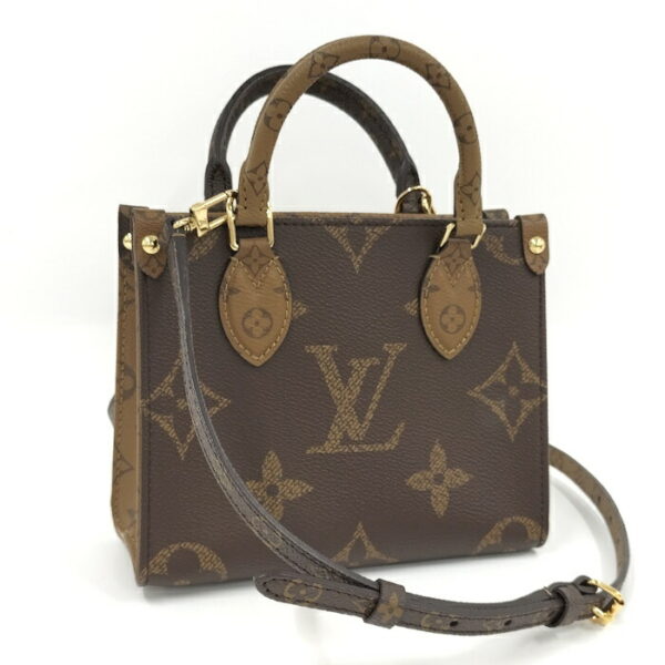 2000773258800856 1 Louis Vuitton On the Go BB 2way Shoulder Bag Reverse Giant