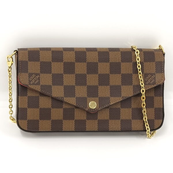 oppo 256 Louis Vuitton Pochette Felice Chain Shoulder Wallet Damier Ebene