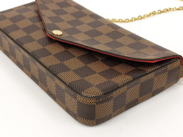 oppo 256 Louis Vuitton Pochette Felice Chain Shoulder Wallet Damier Ebene