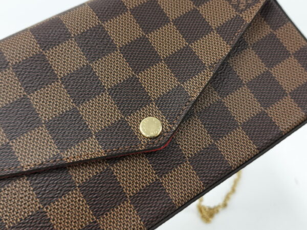 oppo 256 Louis Vuitton Pochette Felice Chain Shoulder Wallet Damier Ebene