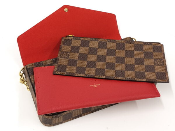 oppo 256 Louis Vuitton Pochette Felice Chain Shoulder Wallet Damier Ebene