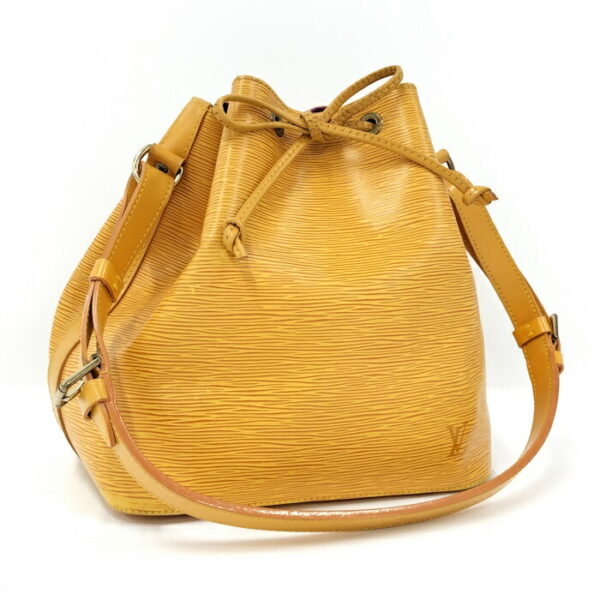 2000773260000132 1 Louis Vuitton Petit Noe Drawstring Shoulder Bag Epi Tassili Yellow