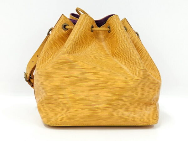 2000773260000132 2 Louis Vuitton Petit Noe Drawstring Shoulder Bag Epi Tassili Yellow