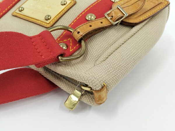 2000803251800208 7 Louis Vuitton Antigua Hippo PM Tote Bag Canvas Beige Red