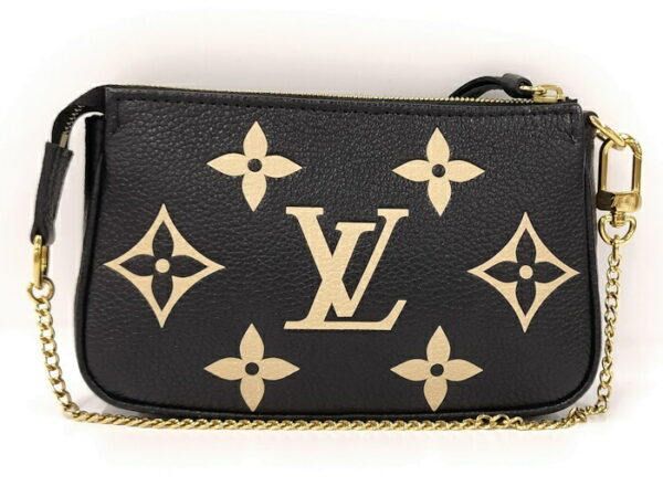 2000803252000723 2 Louis Vuitton Mini Pochette Accessory Empreinte Black Beige