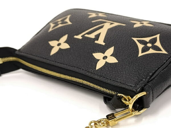 2000803252000723 3 Louis Vuitton Mini Pochette Accessory Empreinte Black Beige