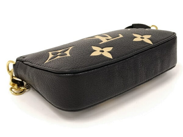 2000803252000723 4 Louis Vuitton Mini Pochette Accessory Empreinte Black Beige