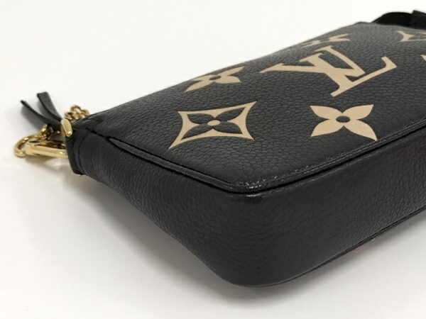 2000803252000785 4 Louis Vuitton Mini Pochette Accessory Empreinte Black Beige