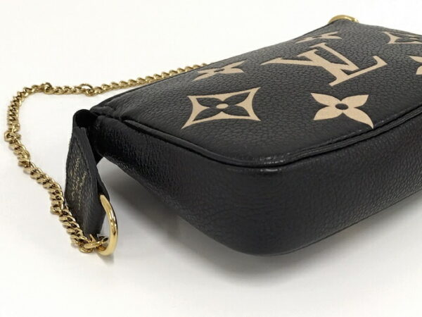 2000803252000785 5 Louis Vuitton Mini Pochette Accessory Empreinte Black Beige