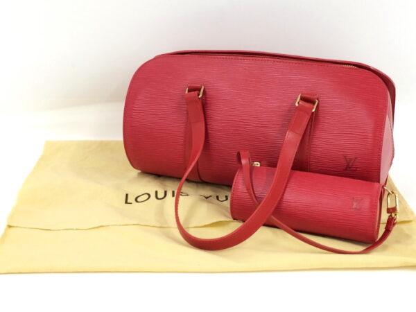 oplus 256 Louis Vuitton Soufflot Handbag Epi Castilian Red