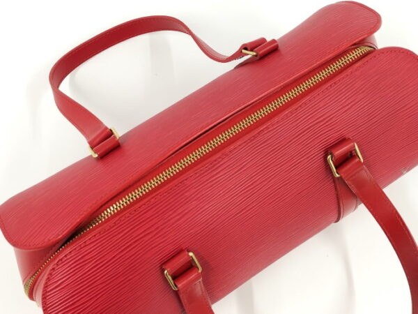 oplus 256 Louis Vuitton Soufflot Handbag Epi Castilian Red