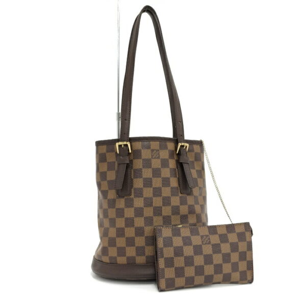 2000803257100429 1 Louis Vuitton Male Tote Bag Damier Leather Ebene Brown