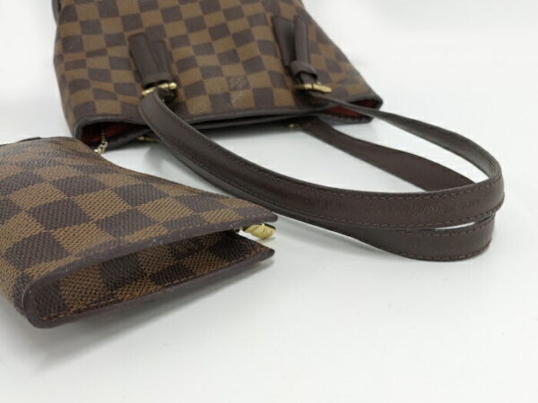 2000803257100429 5 Louis Vuitton Male Tote Bag Damier Leather Ebene Brown