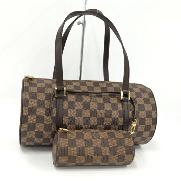 2000803257300722 1 Louis Vuitton Papillon 30 Handbag with Pouch Damier Ebene