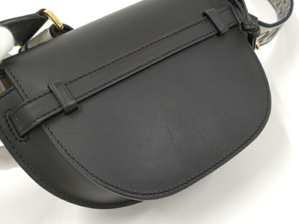 2001200252100021 7 Loewe Gate Dual Mini Shoulder Bag Leather Black