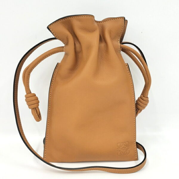 2001200257300025 1 Loewe Flamenco Shoulder Bag Leather Camel