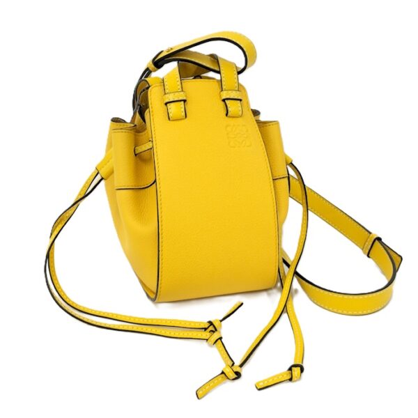 oppo 256 Loewe Hammock Drawstring 2WAY Bag Leather Yellow