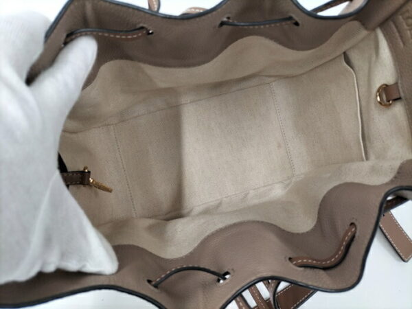 2001200258200061 10 Loewe Mini Hammock Shoulder Bag Logo Leather Beige