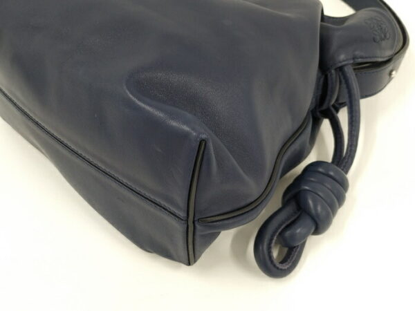 2001200258800025 3 Loewe Flamenco Knot Shoulder Bag Nappa Leather Navy