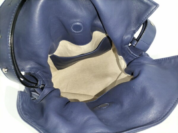 2001200258800025 9 Loewe Flamenco Knot Shoulder Bag Nappa Leather Navy