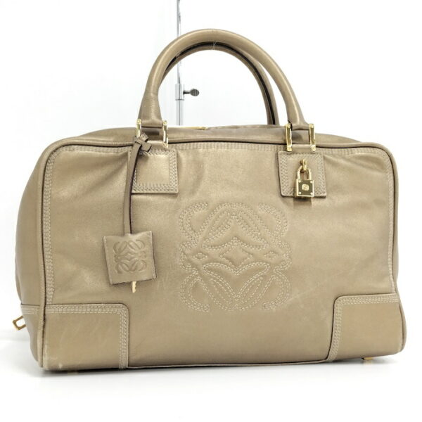 2001201258800033 1 Loewe Amazona 35 Handbag Leather