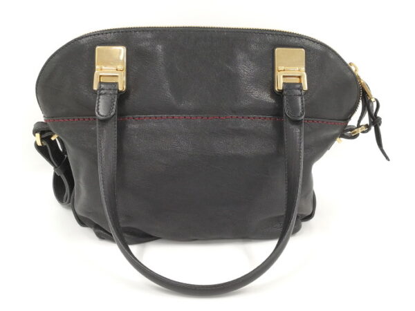 oplus 256 Chloe Angie 2WAY Handbag Leather Black