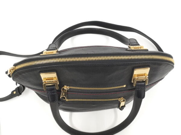 oplus 256 Chloe Angie 2WAY Handbag Leather Black