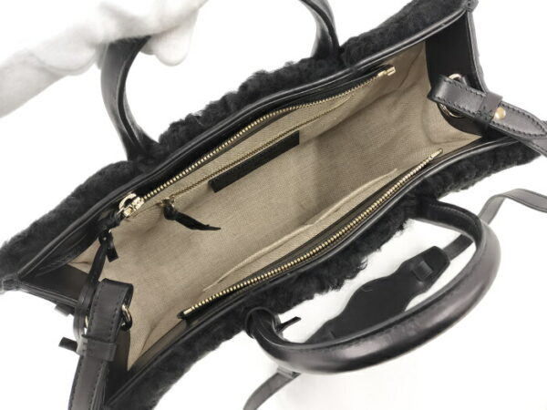 2010199258200043 9 Balenciaga Padlock Nude Work 2way Merino Sheep Leather Bag Black