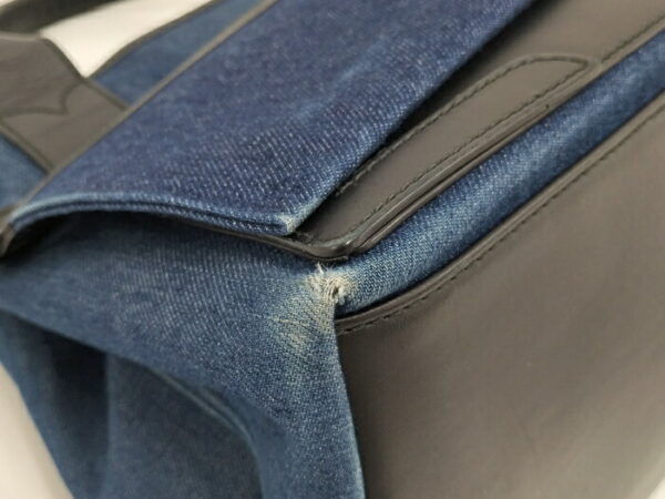 2010200258200081 3 Balenciaga Blue Cabas S Denim Tote Bag Blue