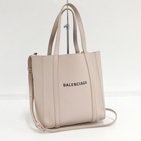 2010200259200012 1 Balenciaga Everyday Leather Tote XXS Pink