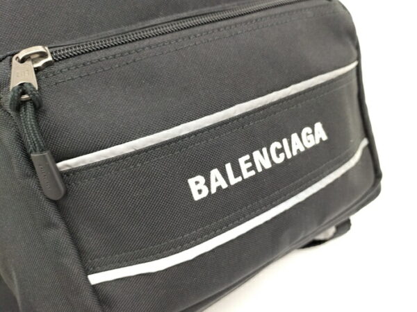 2010201259100002 9 Balenciaga Nylon Rucksack Black