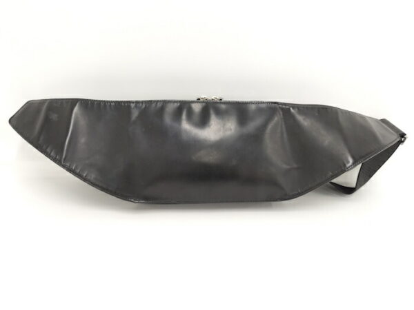 2010203258800004 2 Balenciaga Leather Canvas Waist Pouch Black