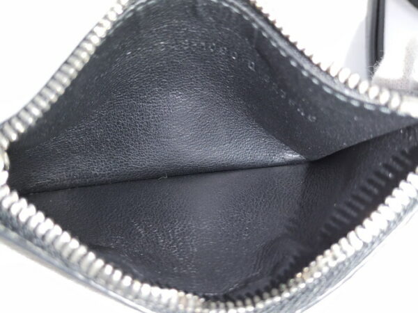 2010204257700001 9 Balenciaga Leather Coin Case Card Case Black