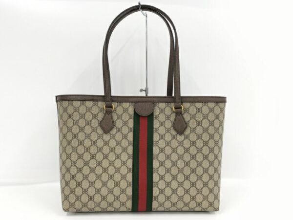 2010211252000051 2 Balenciaga x Gucci The Hacker Project Tote Bag Beige Brown