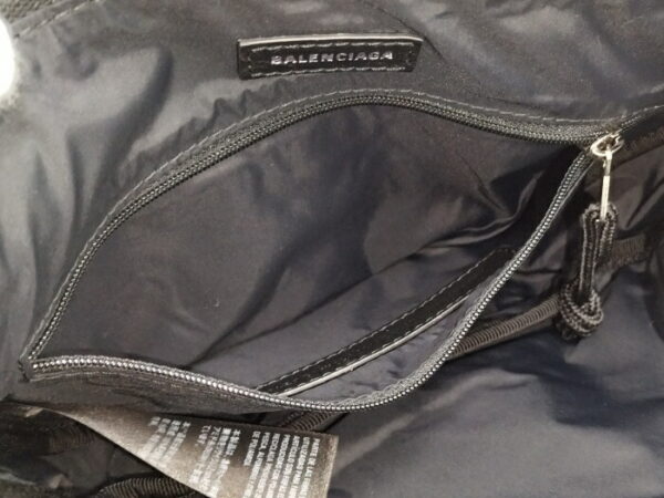 2010211252000058 8 Balenciaga Wheel Nylon Body Bag Black