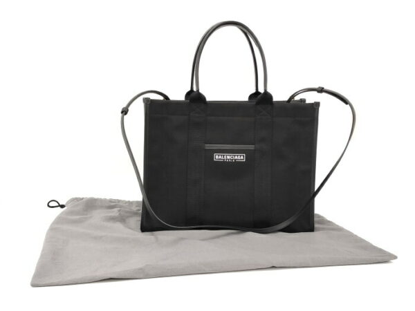 2010211252000063 9 Balenciaga 2way Tote Bag Black