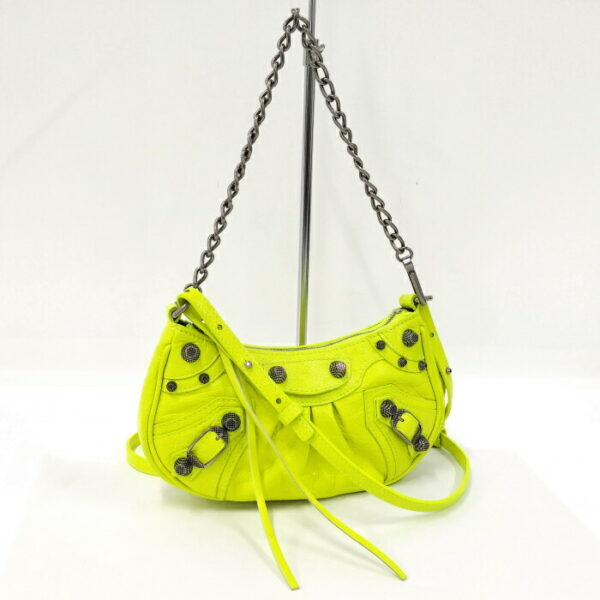 2010211252000074 1 Balenciaga Luka Mini 2way Shoulder Bag Fluorescent Yellow