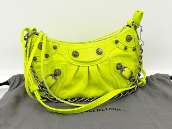 2010211252000074 10 Balenciaga Luka Mini 2way Shoulder Bag Fluorescent Yellow