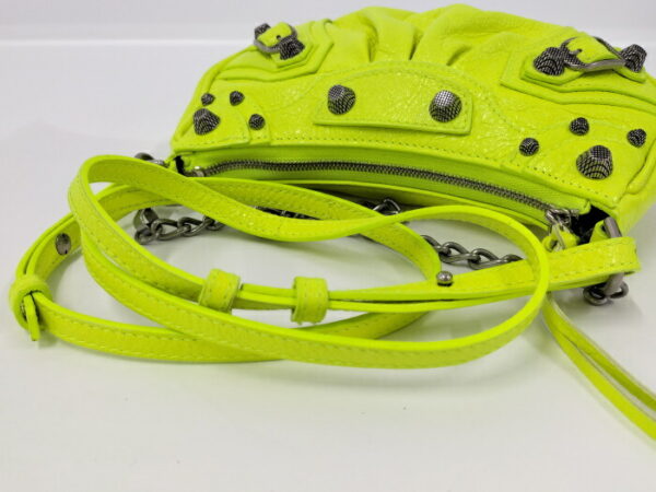 2010211252000074 7 Balenciaga Luka Mini 2way Shoulder Bag Fluorescent Yellow