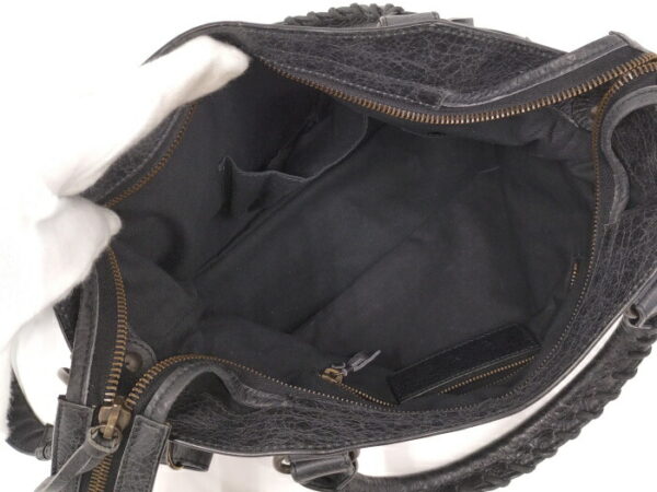 2010211252000087 8 Balenciaga Classic Town Leather 2way Handbag Black