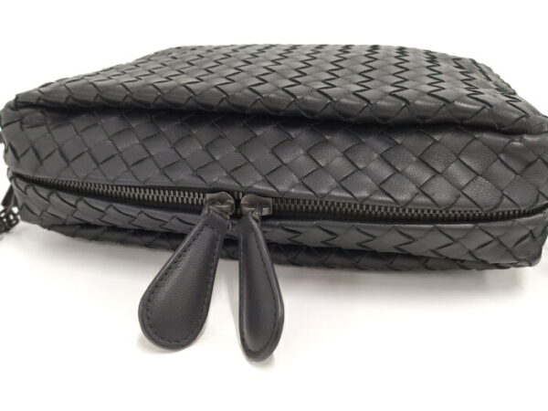 2010297257800027 7 Bottega Veneta Shoulder Bag Intrecciato Leather Black